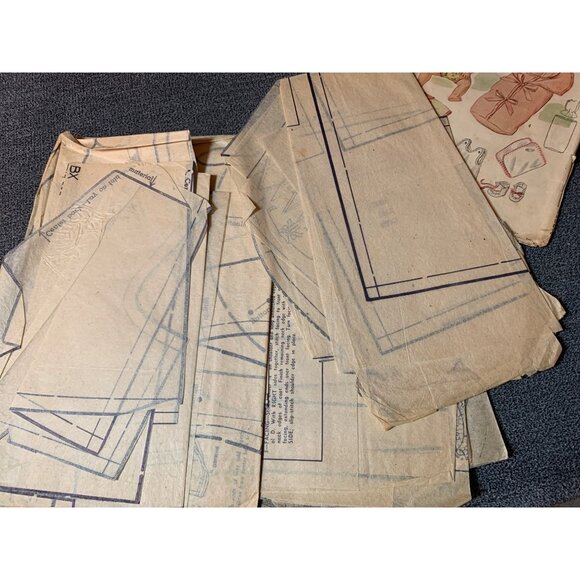 Vintage 1950s Simplicity Doll Clothes Sewing Pattern 2537 Size 13" Doll 1940s - Picture 3 of 3